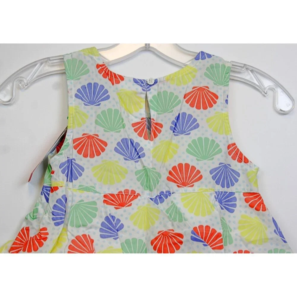 NWT 2009 Gymboree Mermaid Magic Ruffled Layer Tank Top Shirt sz 5 seashells Ocea